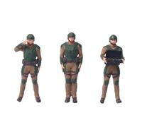 MagiDeal 3X 1/64 Mini Figure Miniature Game Character Resin Toy Figure Set Ruolo Gioco di Ruolo Set per Kit di Costruzione Modellismo Ornamento da Tavolo