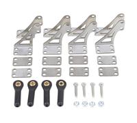 MagiDeal 4 Pezzi di cornetti di Controllo per aeroplani RC in Acciaio Inossidabile ad Alte Prestazioni, ricambi e Accessori per la Riparazione, Sfera di Nylon