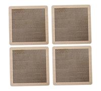 MagiDeal 4 pezzi di sottobicchieri in legno ricamati a mano, sottobicchieri per lavori a maglia, decorazioni per la casa, pratici sottobicchieri, segnalibro
