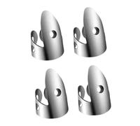 MagiDeal 4 Pezzi per Chitarra Accessori per Dita Metallo Strumenti Musicali Comodi Ventilati Regolabili Adatti per Bassisti Esecuzioni Pratica, 4x Dito Indice