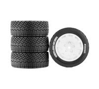 MagiDeal 4 Pezzi RC Rally Wheels RC Car Upgrade Cerchioni Pneumatici Veicoli telecomandati Ruote e Pneumatici da Drifting perper 1:8 Fai da Te