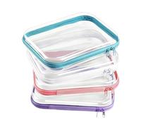 MagiDeal 4 pezzi trasparenti borse per il trucco borse per articoli da toeletta borsa per articoli da toeletta portatile per l'organizzazione del trucco