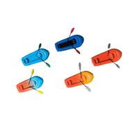 MagiDeal 5 Kayak in 1:64 con Decorazioni per Diorama, Barche di Simulazione per Trenini E