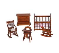 MagiDeal 5X 1:12 Set di mobili per casa delle Bambole Giocattoli per Bambini Simulazione Scena di Vita Oggetti di Scena Hobby Classici Artigianato per Ragazzi