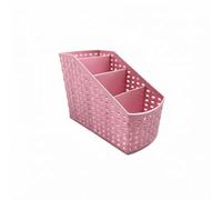 MagiDeal 6 Pezzi Portapenne Da Scrivania Organizer Desktop Porta Penne Porta Telecomandi con 4 Scomparti in Plastica PP Compatto Adatto a Casa Aula Banco Recep, 2 pezzi