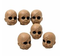 MagiDeal 6 Pezzi Teste di Bambola Horror Multiuso | Occhi Vuoti e Profondi, Realistico, Decorazioni, per Room,