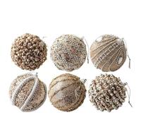 MagiDeal 6x palline di Natale decorative per albero di Natale, set di palline dorate per feste