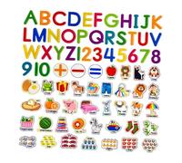 MagiDeal 75 Pezzi di Feltro per storie, Figure in Feltro a Tema narrazione per Bambini, Decorazione Alfabeto Numeri Animali Frutta