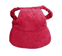 MagiDeal Accessori per Il Baseball per Cani: Comodo Cappellino da Sole Regolabile in Velluto con Fori per Le Orecchie, per La Protezione Solare all', Rosso, XL