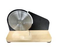 MagiDeal Affettatrice manuale per pane a manovella classica con ventose per tagliare uniformemente il pane con, larghezza regolabile