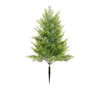 MagiDeal Albero di Pino Artificiale di Natale da 20 Pollici con Decorazione Natalizia a Punta, Piante finte Resistenti alle intemperie, Aspetto Realistico, Giallo Verde