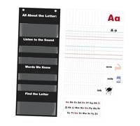 MagiDeal All About Letters tasca Chart Chart Bag Bag Letters of the Day/Week Attività di apprendimento Cards di pratiche APPRENDIMENTO ALPHABET