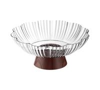 MagiDeal Alzata per Frutta con Base Rialzata, Vassoio Multifunzionale per Frutta, Organizer Moderno, Centrotavola in PET, Adatta per Feste, Bianco