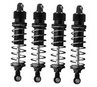 MagiDeal Ammortizzatore per Auto RC da 4 Pezzi, in Lega di Alluminio, Compatibile con Accessori per Veicoli RC Fai da Te per 1/16, Nero