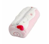 MagiDeal Astuccio Portapenne Rotolo Astuccio Scuola Portamatite Pochette Organizer Morbida con Capacità Ampia E Accesso Facile Adatto per Ragazzi Classe Lavoro, Rosa, Rosa