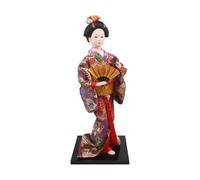 MagiDeal Bambola Geisha Giapponese Statuetta Artigianale in Resina E Tessuto Figura Decorativa Donna con Kimono Tradizionale Ornamento Orientale da Scaffale Sc, Style D