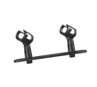 MagiDeal Barra di Montaggio per Microfono, Supporto, Supporto Compatto Professionale in Metallo Portatile, Accessori per Spaziatura Array Stereo, Doppie Teste