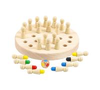 MagiDeal Bastoncini di Corrispondenza di Memoria, Gioco da Tavolo di Scacchi, Scacchi di Memoria a Colori prescolari Montessori per la Festa, 17 cm x 17 cm