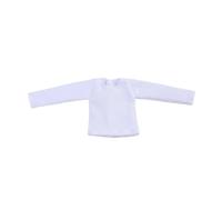 MagiDeal Blythe Camicia Maglia Maglietta Top Lungo Manica Lunga per Bambola 1/ Girocollo Minimal E Taglio Aderente in Tessuto Morbido Adatta a Collezionismo Fotografia Esposizione , Bianco