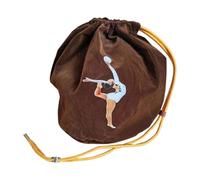 MagiDeal Borsa Porta palloni da Ginnastica Ritmica, Borsa per Il Trasporto, Professionale, Versatile, Portatile, Copertura Protettiva per spettacoli e lezioni, Marrone