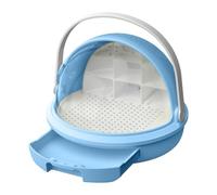 MagiDeal Box per l'allevamento del da seta, facile da osservare, cabina didattica per l'osservazione degli animali domestici, gabbia habitat, box, Blu