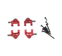 MagiDeal Braccio oscillante Posteriore Inferiore, Ricambio per Robusto Accessorio per Auto RC in Metallo in 1/28, Braccio di Sospensione Posteriore, Rosso