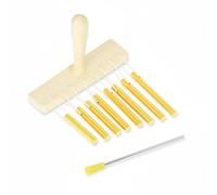 MagiDeal Campanello Musicale per Bambini Mano Strumento Ritmico Carillon per Apprendimento Musicale con Martelletto Tocco Levigato E Note Distinte per Pratica, Oro