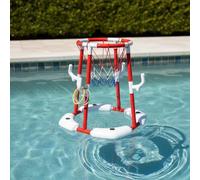 MagiDeal Canestro da Piscina per Bambini Galleggiante Gonfiabile Gioco Pallacanestro Acquatico Set da Bagno; Stimola Movimento, Blue, Model 011