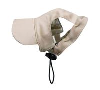 MagiDeal Cappellino da Baseball per Cane con Foro per Le Orecchie Cappello Regolabile in Tela Resistente Copricapo Moda Estivo Visiera per Animali Domestici Ad, Beige, M