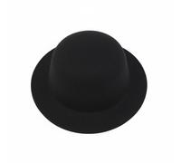 MagiDeal Cappello Bambola Accessorio Morbido Spazzolato Design Formale Elegante per Decoratori Bambole Adatto a Spettacolo Collezione Festa, Black, 20CM