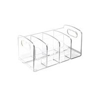 MagiDeal Cartella Rack Workspace Sorters Robusto Organizzatore di File da Scrivania, Sorter di File in Acrilico per Tavolo, Quaderni, Librerie, Armadietti, Chiaro