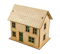 MagiDeal Casa in Miniatura in 1:64, Collezione di architetture Fai da Te Non verniciate, Scena di Costruzione per Regalo di Natale, Diorama, Micro, Style D