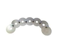 MagiDeal Catena per effetti sonori per piatti, portatile, professionale, sostitutiva per strumenti a percussione, per batteria jazz, Grande Anello