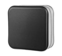 MagiDeal CD Case Holder Porta CD Custodia Dvd Organizer Porta Dischi Libro Portatile con Chiusura Lampo in PP Adatto per Casa Auto Viaggio, Nero