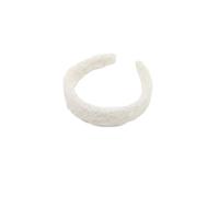 MagiDeal Cerchietto in Pile Fascia per Capelli Donna Accessorio per Capelli Morbidezza Resistente Stile Raffinato Design Versatile Adatto a Viaggi Passeggiate, Bianco Sporco, Altro