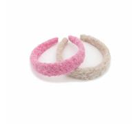 MagiDeal Cerchietto in Pile Fascia per Capelli Donna Accessorio per Capelli Morbidezza Resistente Stile Raffinato Design Versatile Adatto a Viaggi Passeggiate, Ros MarroneChiaro, Altro