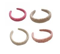 MagiDeal Cerchietto in Pile Fascia per Capelli Donna Accessorio per Capelli Morbidezza Resistente Stile Raffinato Design Versatile Adatto a Viaggi Passeggiate, Set 4 Colori, Altro