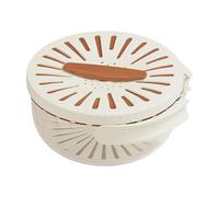 MagiDeal Ciotola per Lavare, Contenitore Frutta, Multifunzionale, Portatile, Versatile, con Manico Pieghevole E, Marrone