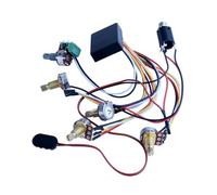 MagiDeal Circuito preamplificatore per basso elettrico sostituisce la parte, equalizzatore attivo e passivo precablato per pickup per basso, 3 Band