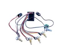 MagiDeal Circuito preamplificatore per basso elettrico sostituisce la parte, equalizzatore attivo e passivo precablato per pickup per basso, 2 Band