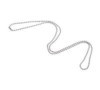 MagiDeal Collana Lunga di Perla da Uomini Catena Branello di Acciaio Inossidabile 2.4mm - 60cm