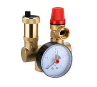MagiDeal Collettore con Valvole Di In Ottone, Sicuro, Valvola di DN25, per Centrale Termica, Dn25-6kg
