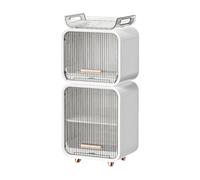 MagiDeal Contenitore per asciugatura con scolapiatti, contenitore portatile per posate per l'allattamento, mobiletto porta, facile da pulire, Insieme Bianco