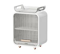 MagiDeal Contenitore per asciugatura con scolapiatti, contenitore portatile per posate per l'allattamento, mobiletto porta, facile da pulire, Bianco Alto