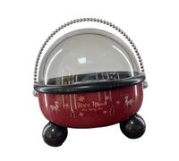 MagiDeal Contenitore per frutta, contenitore portatile e creativo per alimenti, con coperchio, per il tavolo del soggiorno, bancone della cucina, Rosso