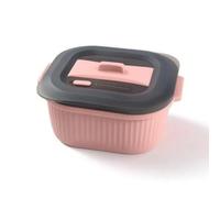 MagiDeal Contenitore per Microonde Ciotola per Microonde Pentola per Microonde Recipiente con Coperchio in Silicone Alimentare con Sfiato per Vapore Struttura, Rosa