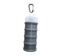 MagiDeal Contenitore per proteine, contenitore per alimenti, regalo pratico, dispenser per proteine, 4 scomparti impilabili per l'allenamento in palestra, Grigio