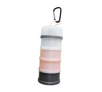 MagiDeal Contenitore per proteine, contenitore per alimenti, regalo pratico, dispenser per proteine, 4 scomparti impilabili per l'allenamento in palestra, Grigio Arancione Bianco