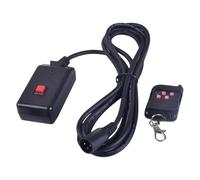 MagiDeal Controller per macchina del fumo per uso interno ed esterno Ricevitore del telecomando per macchina del fumo Telecomando a 4 tasti per spettacolo di