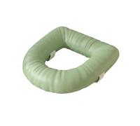 MagiDeal Coprisedile WC Imbottito con Aggancio a Strappo E Superficie Impermeabile Cuscino Sedile Bagno Antiscivolo in Spugna Adatto per Bagno Uso Domestico Quotidiano, Light Green